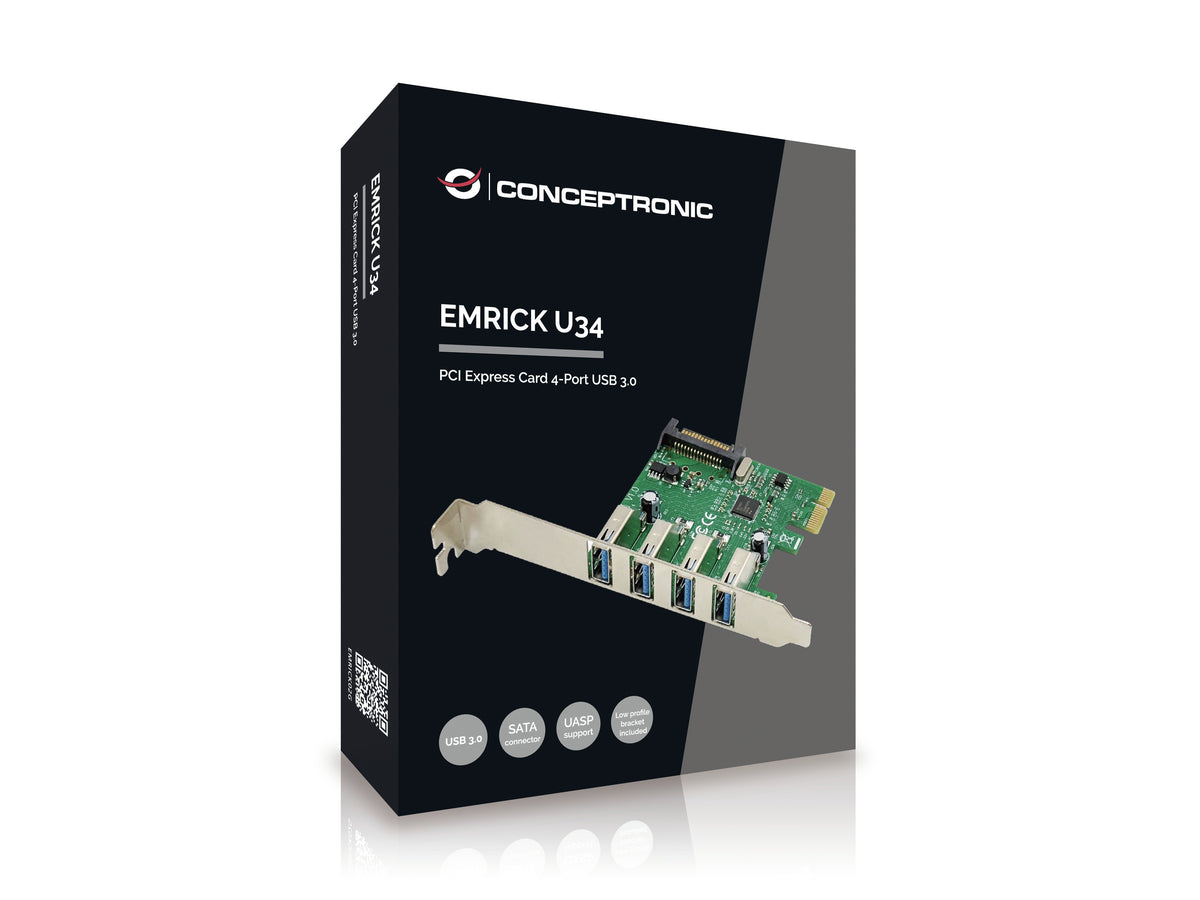 Conceptronic EMRICK02G Carte Adaptateur Interne USB 3.2 Gen 1 (3.1 Gen 1) PCIe