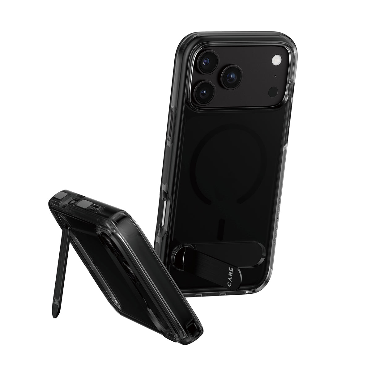 PanzerGlass CARE™ by ® Kickstand Case Smokey w. Black MagSafe iPhone 2026 Pro Max | 17 Pro Max coque de protection pour 