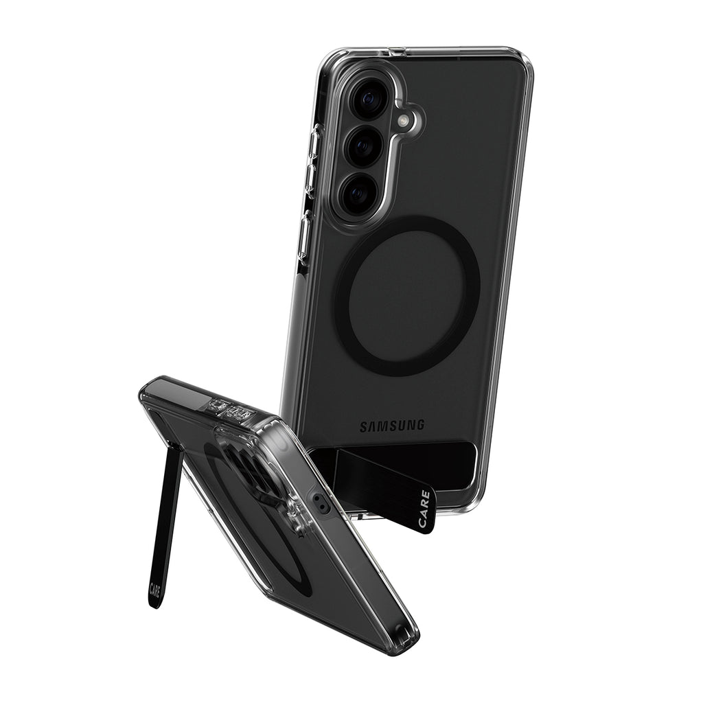 PanzerGlass CARE Kickstand Case Transparent avec Qi pour Samsung Galaxy S26+