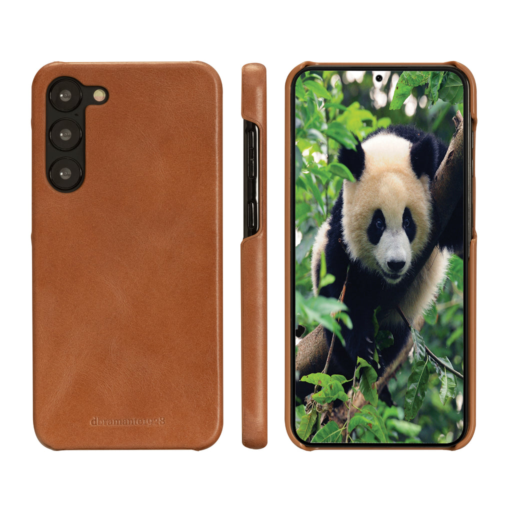Coque de Protection Folio Lynge pour Samsung Galaxy S23+, 6.6 pouces, Marron