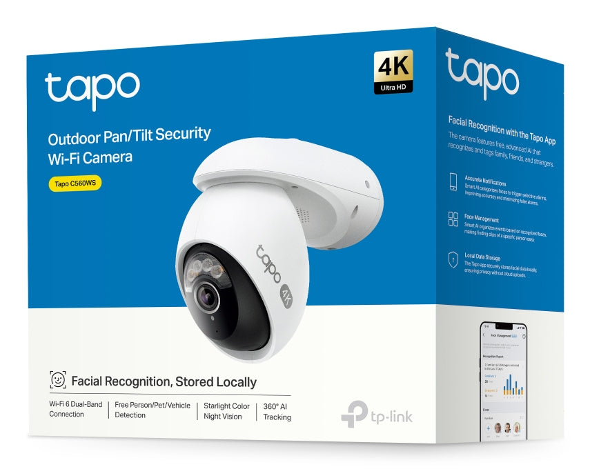 TP-Link Tapo C560WS Bulbe Caméra de sécurité IP Intérieure et extérieure 3840 x 2160 pixels Plafond/Mur/Bureau