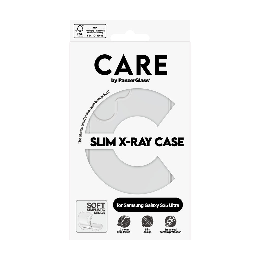 PanzerGlass PanzerGlass CARE™ by ® X-Ray Case Samsung Galaxy S25 Ultra coque de protection pour téléphones portables Housse Transparent