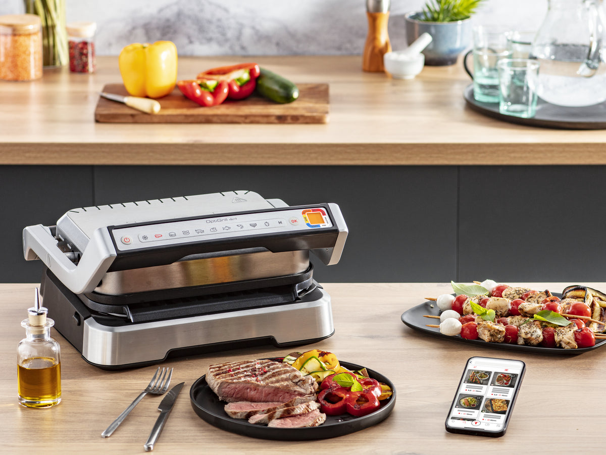 Tefal OptiGrill 4in1 GC774D Grill 2100W Sølv