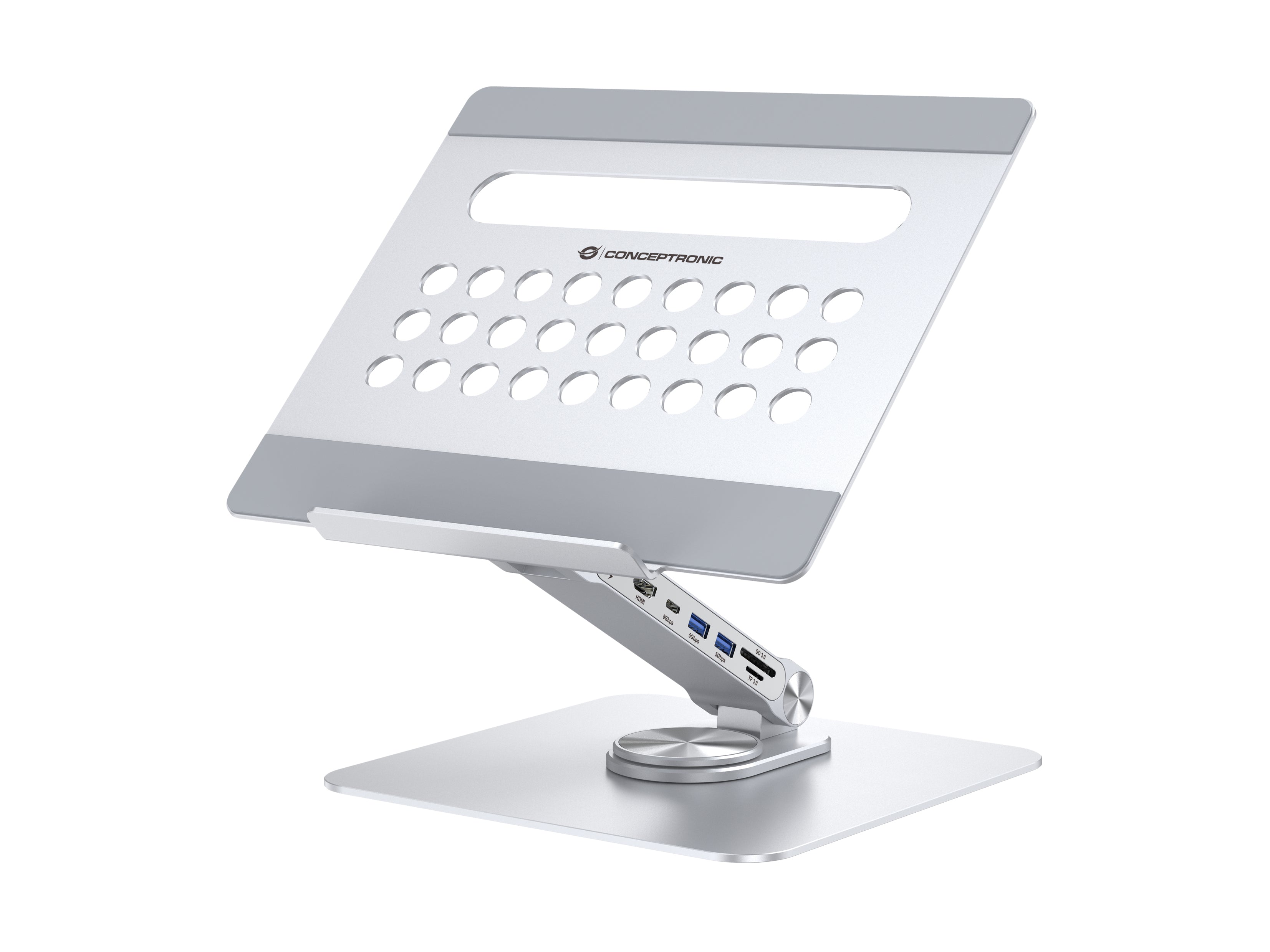Conceptronic DONN27G Support de livres Supports de Laptop Argent