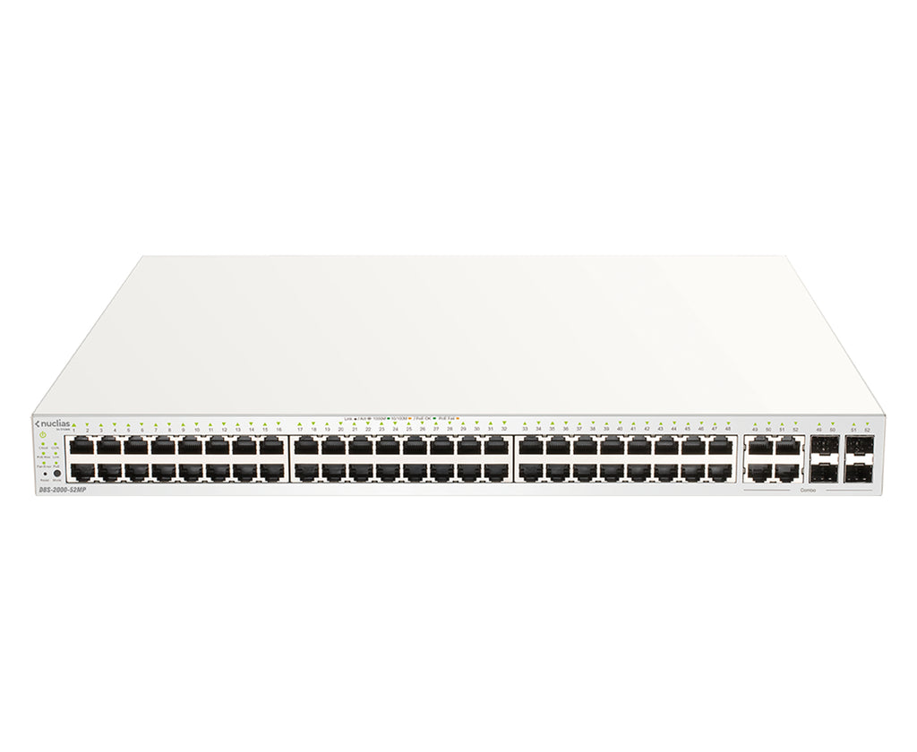 D-Link DBS-2000-52MP Commutateur Réseau Géré L2 Gigabit Ethernet PoE Gris