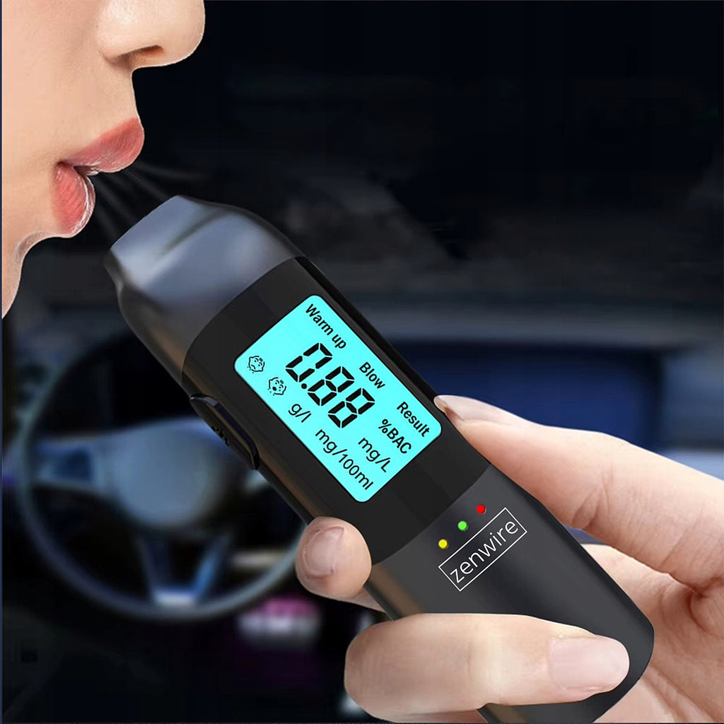Alcootest professionnel de police sans embout buccal, rechargeable via USB-C, Zenwire MR702