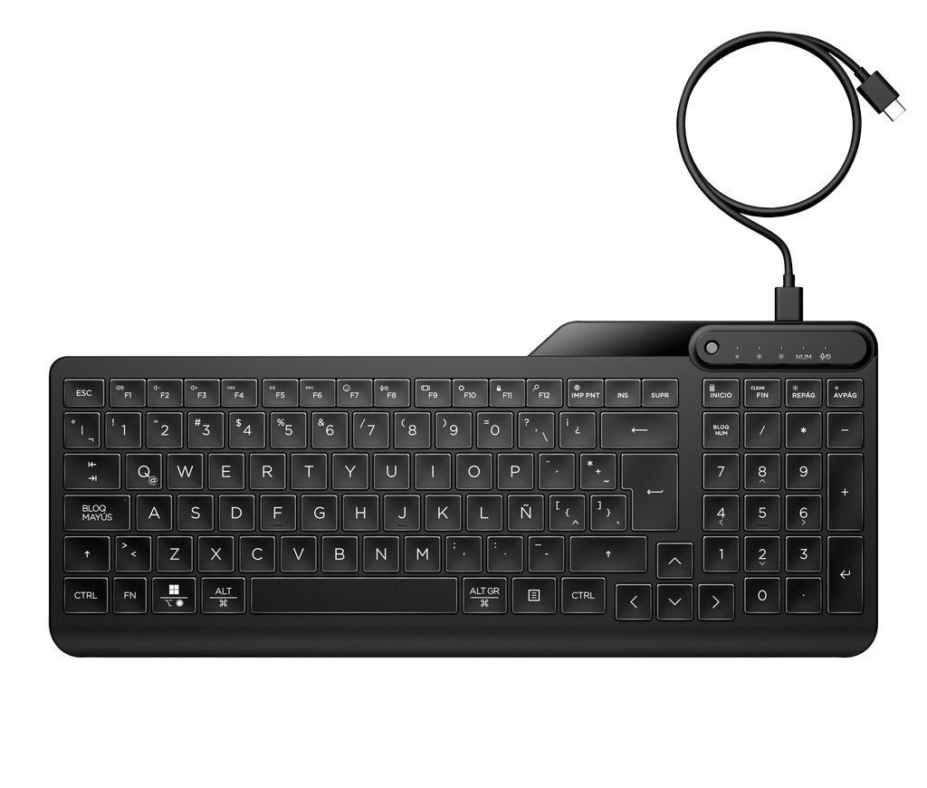 HP Clavier filaire rétroéclairé multi-appareil 405