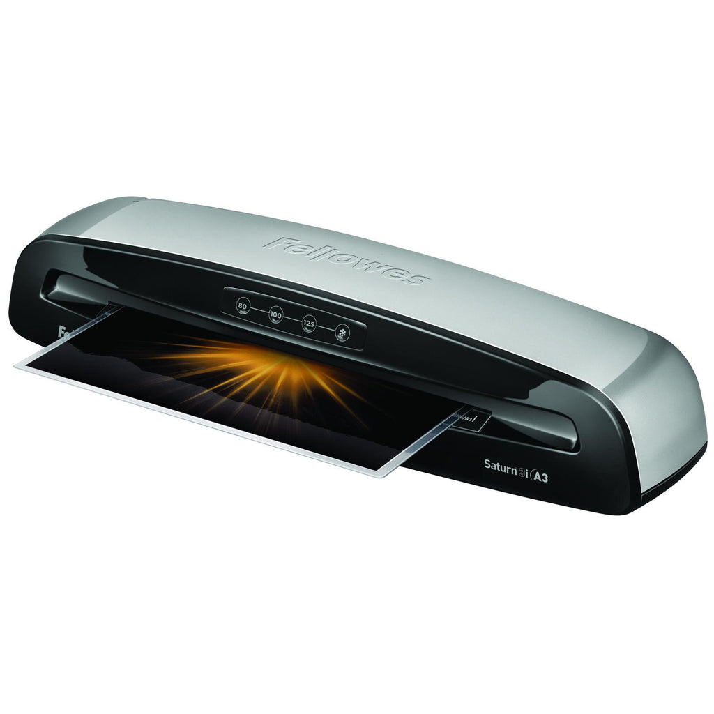 Fellowes Saturn 3i Plastifieuse A3 à chaud et à froid, 300 mm/min, Noir et Argent