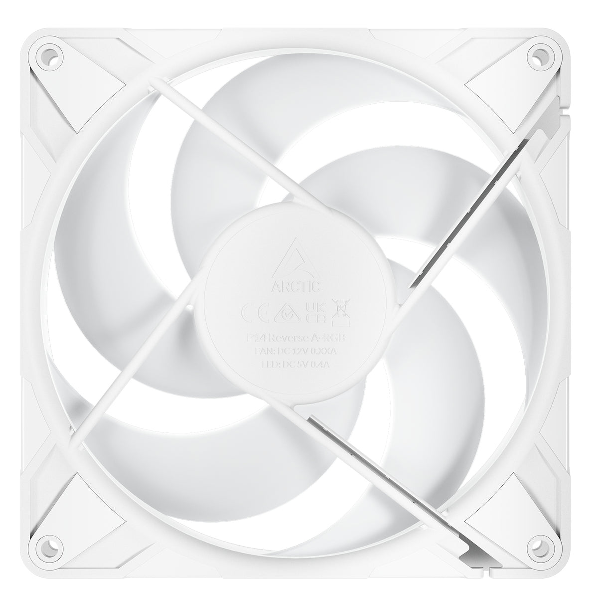 ARCTIC Freezer P14 Pro Reverse A-RGB Blanc, Pack de 3 Ventilateurs de Boîtier PC 14 cm