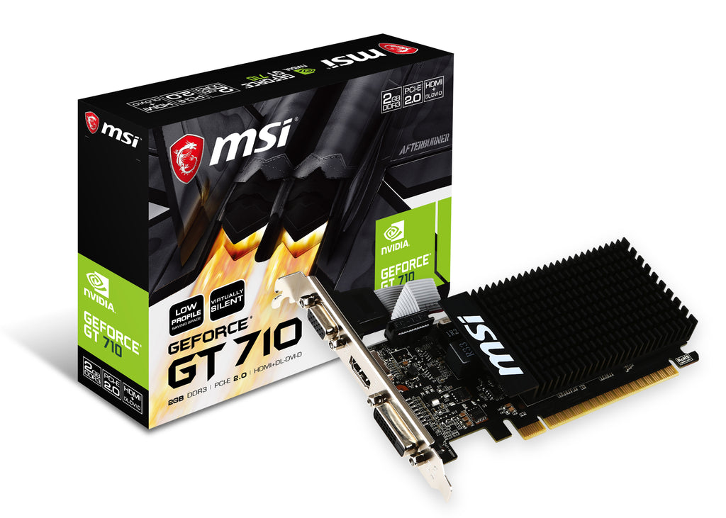 MSI GT 710 2GD3H LP carte graphique NVIDIA GeForce GT 710 2 Go GDDR3