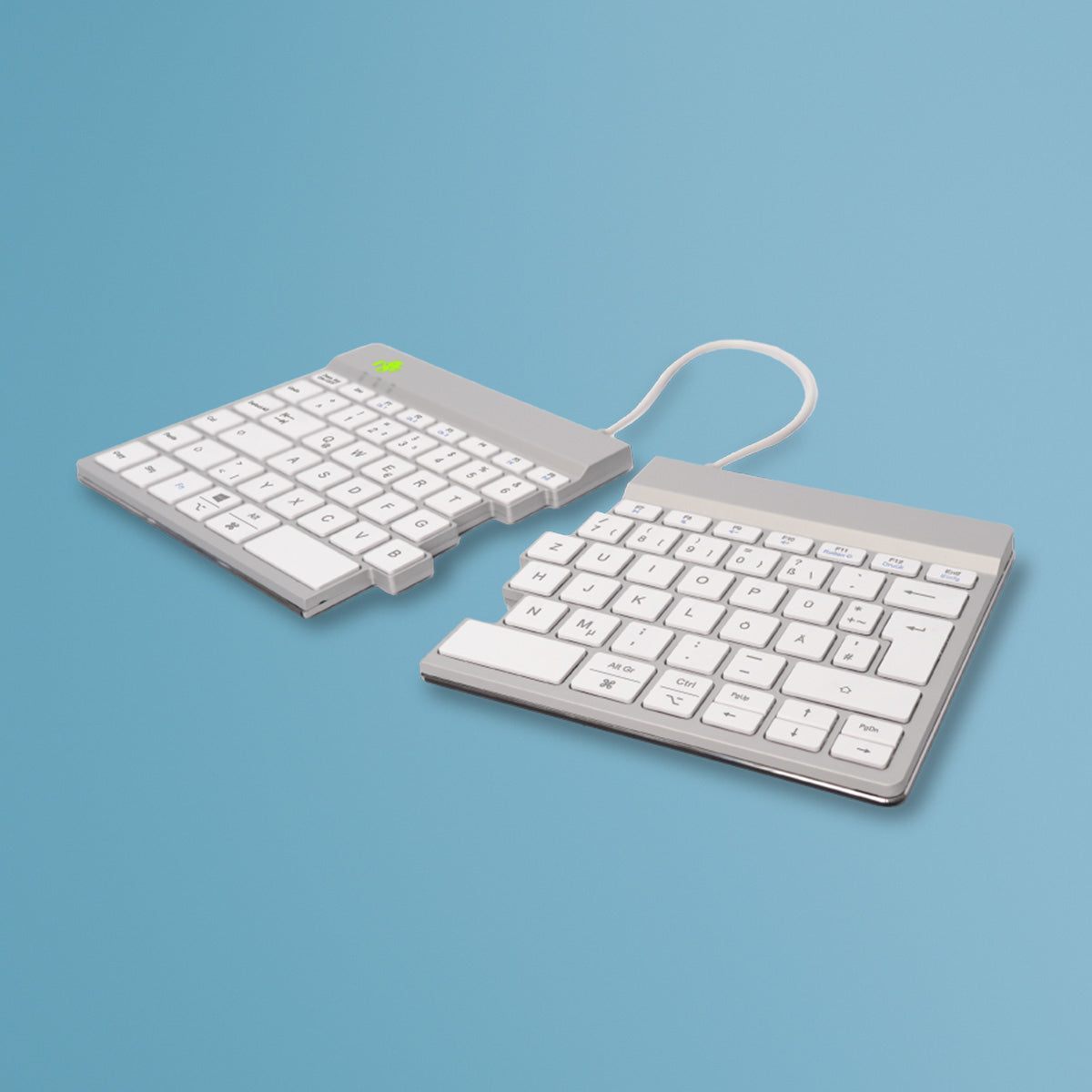 R-Go Tools Clavier ergonomique R-Go Split Break avec logiciel de pause, clavier ergonomique divisé, QWERTZ (DE), bluetoo