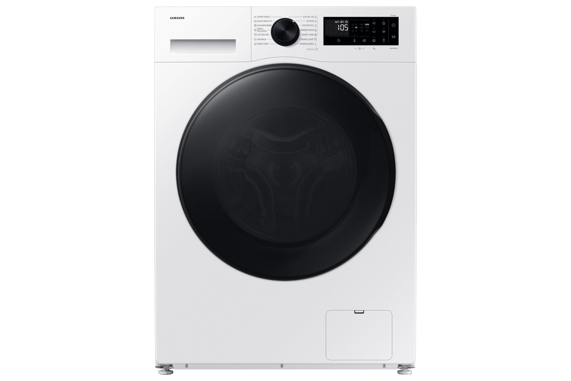 Samsung WD90DG5G34BELE machine à laver avec sèche linge Pose libre Charge avant Blanc