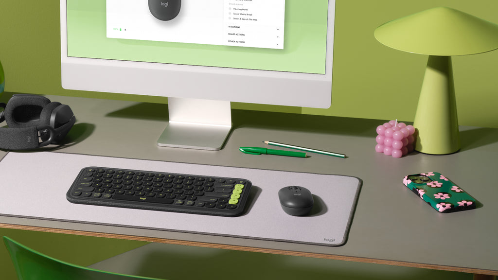 Logitech POP Mus med emoji knap Sort
