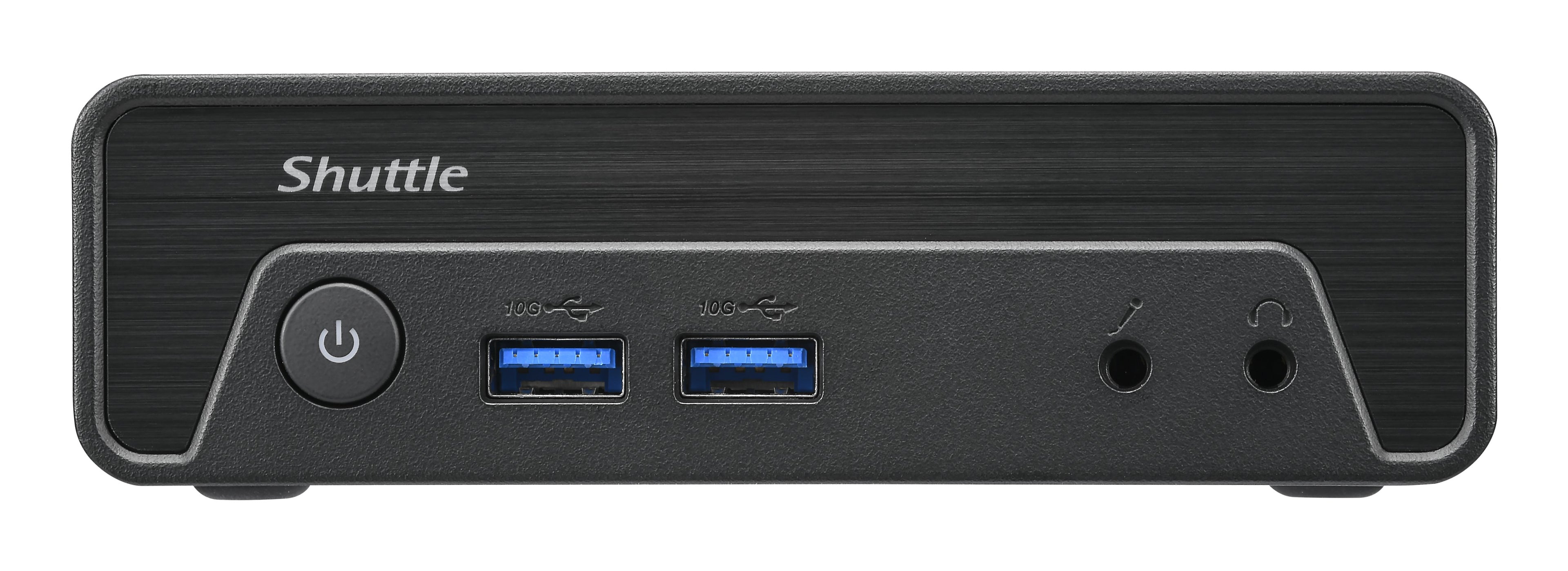 Shuttle Shuttle Nano PC NE1010BA, Windows 11 Pro,Intel N 100, 8GB DDR4, 128GB M.2, 1x HDMI, 1x DP, 6x USB, 1x LAN, FANLESS, 24/7, VESA