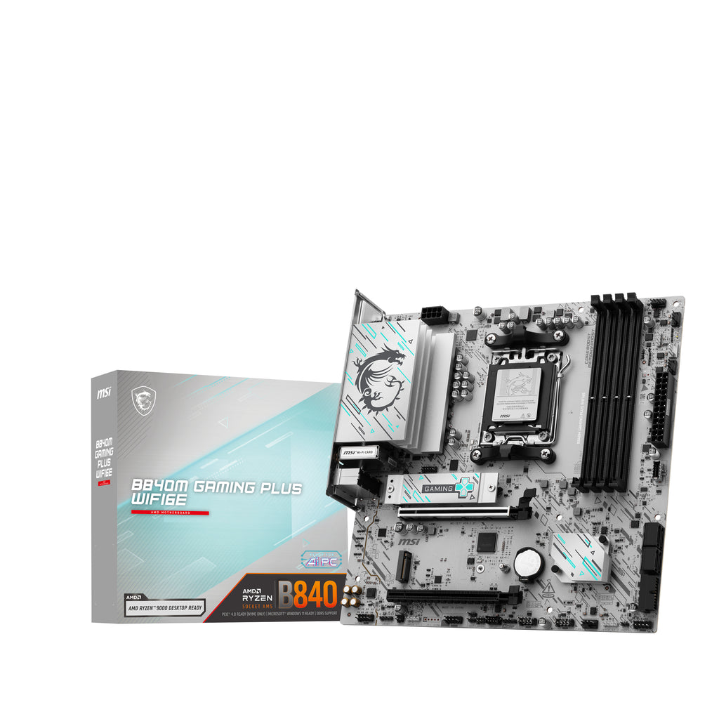 MSI B840M GAMING PLUS WIFI6E carte mère AMD B840 Emplacement AM5 micro ATX