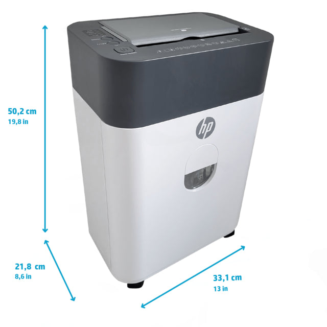 HP OneShred Auto 100CC destructeur de papier Destruction croisée 68 dB 22 cm Blanc