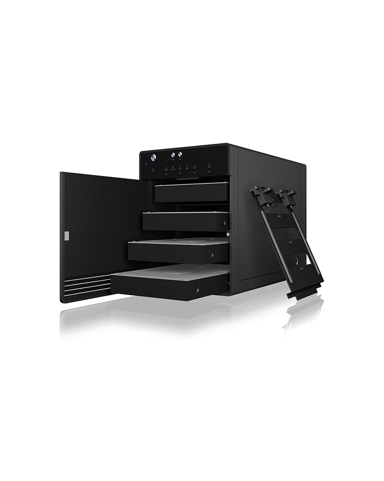 ICY BOX IB-3740-C31 Boîtier disque dur/SSD Noir 2.5/3.5"