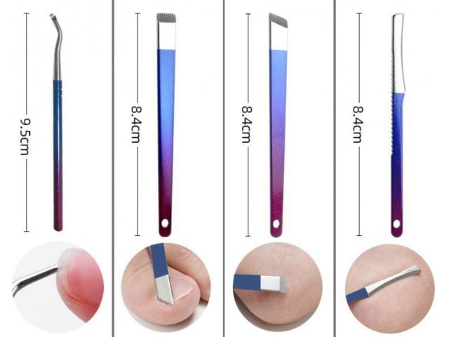 PROFESJONALNY ZESTAW PEDICURE MANICURE 18 ELEMENTÓW DO PIELĘGNACJI PAZNOKCI