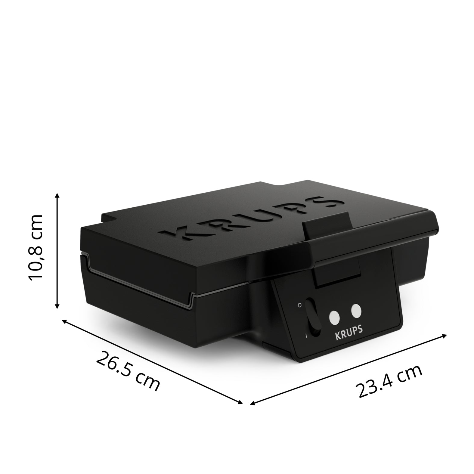 Krups FDK Iconic FDK462 gaufrier et appareil à croque-monsieur 850 W Noir