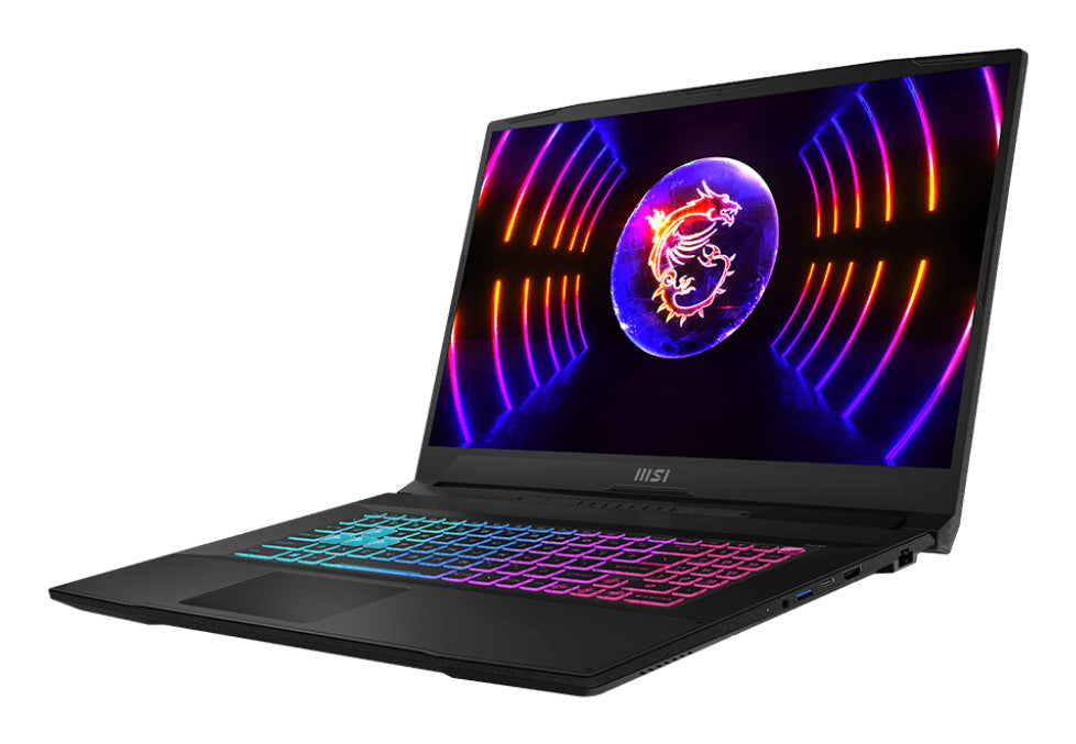 MSI Katana 17 B13VFK-442DE Intel® Core™ i7 i7-13620H Ordinateur portable 43,9 cm (17.3") Full HD 16 Go DDR5-SDRAM 512 Go SSD NVIDIA GeForce RTX 4060 Wi-Fi 6 (802.11ax) Windows 11 Home Noir
