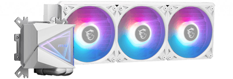 MSI MAG Coreliquid I360 WHITE Processeur Refroidisseur de liquide tout-en-un 12 cm Blanc 1 pièce(s)