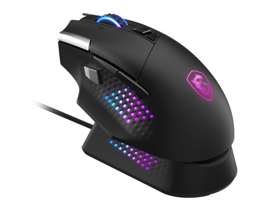 MSI S12-4301370-CLA souris Gaming Droitier RF Wireless + Bluetooth + USB Type-A Optique 26000 DPI