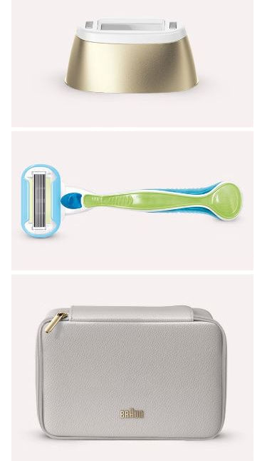 Braun BR2-238427 épilateur léger Lumière pulsée Or, Blanc