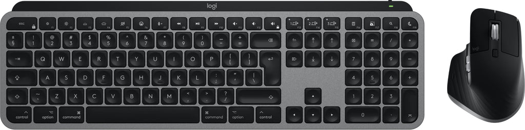 Logitech Master Series MX Keys S Combo for Mac, Ensemble Clavier et Souris Sans Fil, Layout US International