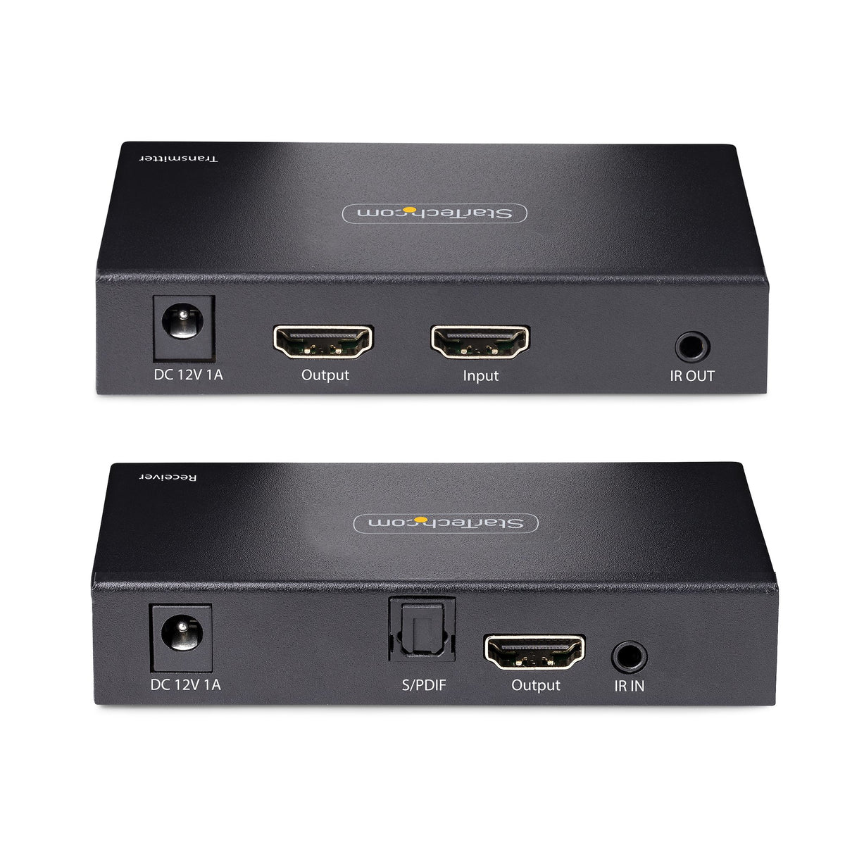 StarTech.com Extendeur HDMI 4K sur Câble CAT5/CAT6, Prolongateur Vidéo 4K 60Hz HDR jusqu'à 70m avec Sortie S/PDIF