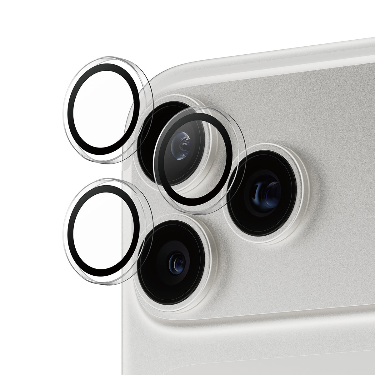 PanzerGlass ® Hoops® Camera Lens Protector Transparent iPhone 17 Pro | iPhone 17 Pro Max | iPhone 16 Pro | 16 Pro Max Protection d'écran transparent Apple 1 pièce(s)