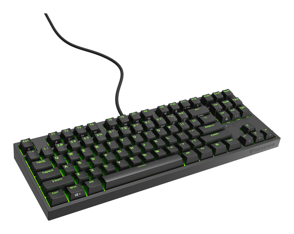 GENESIS Thor 404 TKL US Gateron Yellow clavier Gaming USB QWERTY US International Noir
