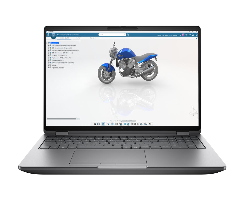 HP ZBook Fury G1i Mobile Workstation Intel Core Ultra 9 285HX 40.6 cm (16") 2.5K 64 GB DDR5-SDRAM 1 TB SSD NVIDIA RTX PRO 4000 Blackwell Wi-Fi 7 (802.11be) Windows 11 Pro AI Workstation, AI PC Silver