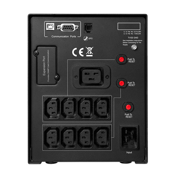 CyberPower PR2200ELCDSL alimentation d'énergie non interruptible Interactivité de ligne 2,2 kVA 1980 W 9 sortie(s) CA - vue 3