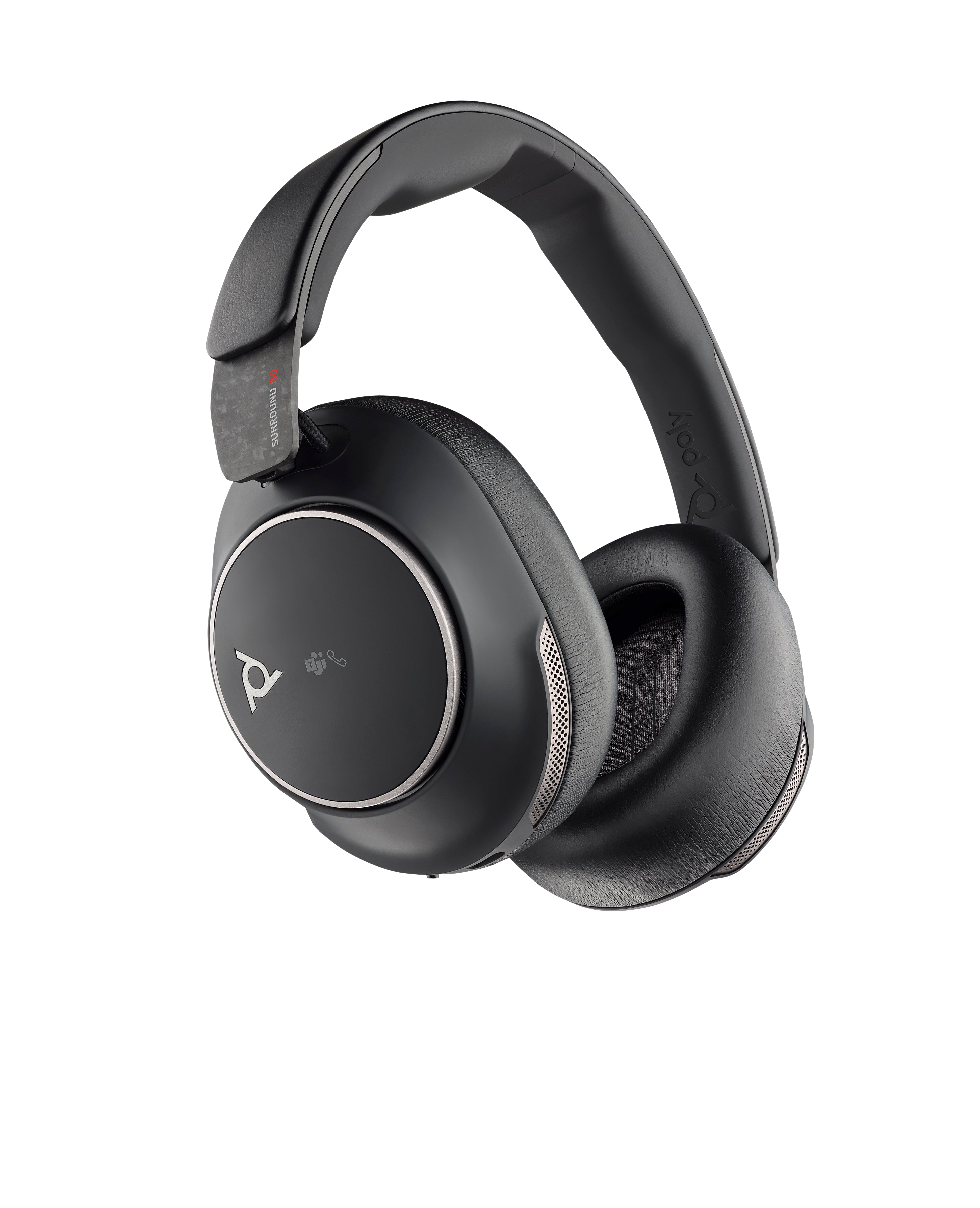HP Poly Micro-casque Poly Voyager Surround 80 UC USB-C certifié Microsoft Teams + adaptateur USB-C/A