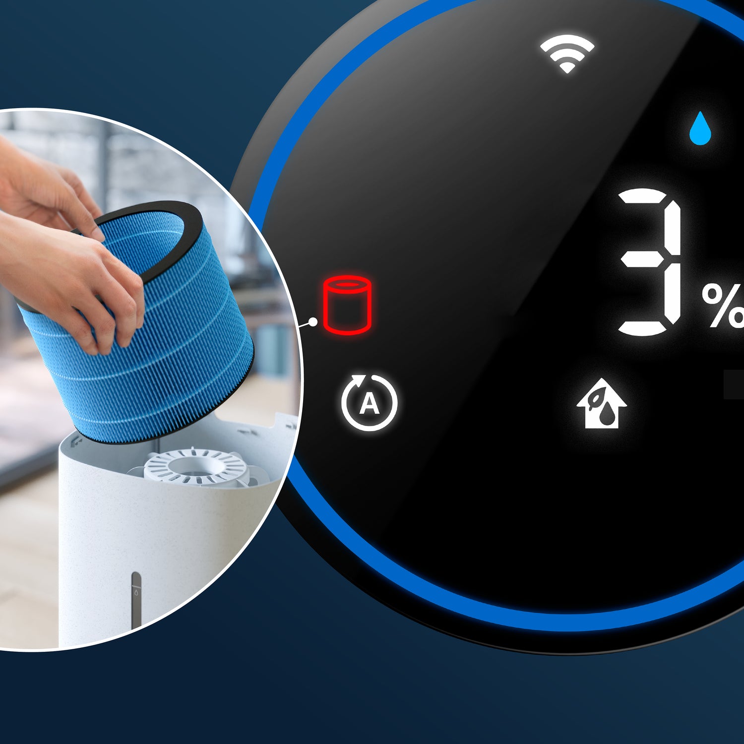 Philips Filtre de rechange d'origine, filtre d'humidification NanoCloud FY3455/00