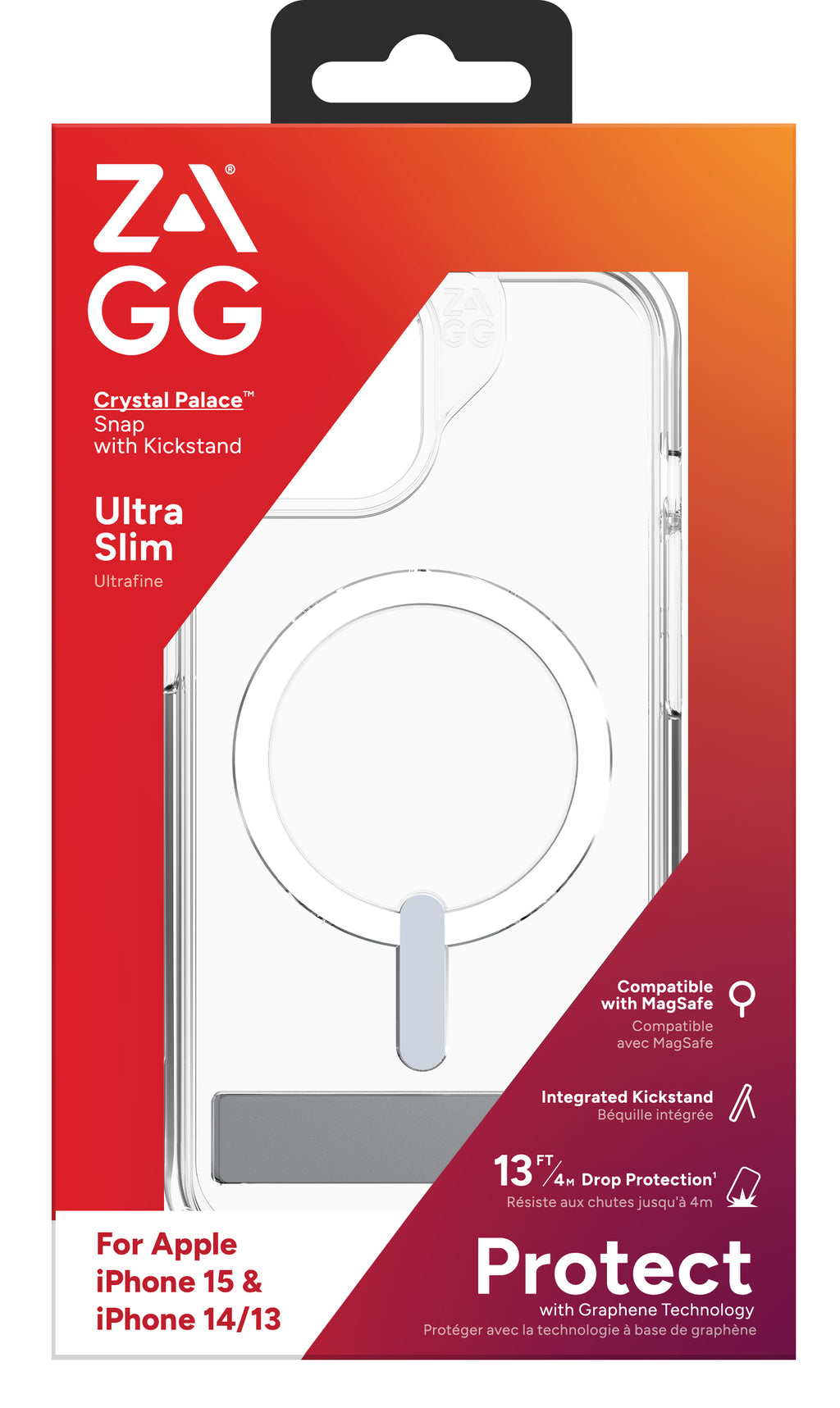 ZAGG 702312620 coque de protection pour téléphones portables 15,5 cm (6.1") Housse Transparent - vue 6