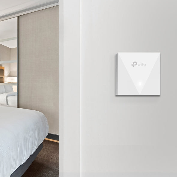 TP-Link Omada EAP650-Wall Point d'Accès Wi-Fi 6 3000 Mbit/s Blanc, PoE