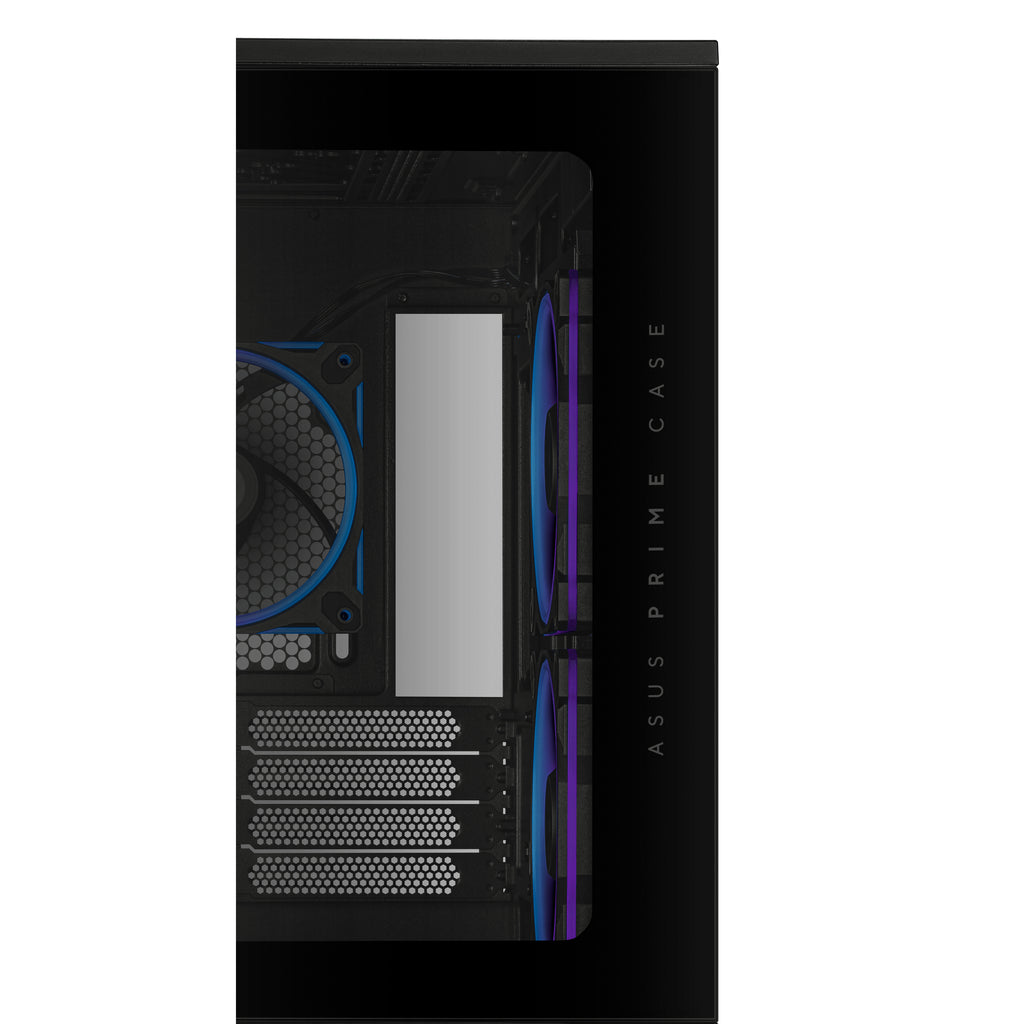 ASUS Prime AP202 ARGB Mini Tower, Boîtier PC mATX, Verre Trempé Panoramique, Noir