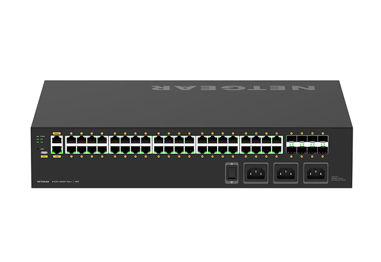 NETGEAR GSM4248UX Switch Gigabit Ethernet Géré L2/L3 PoE, 40 Ports RJ-45, 2U, Noir