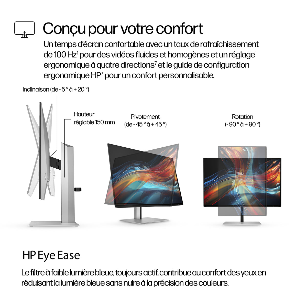HP Series 7 Pro Moniteur 24 pouces WUXGA USB-C 724pu sans PVC