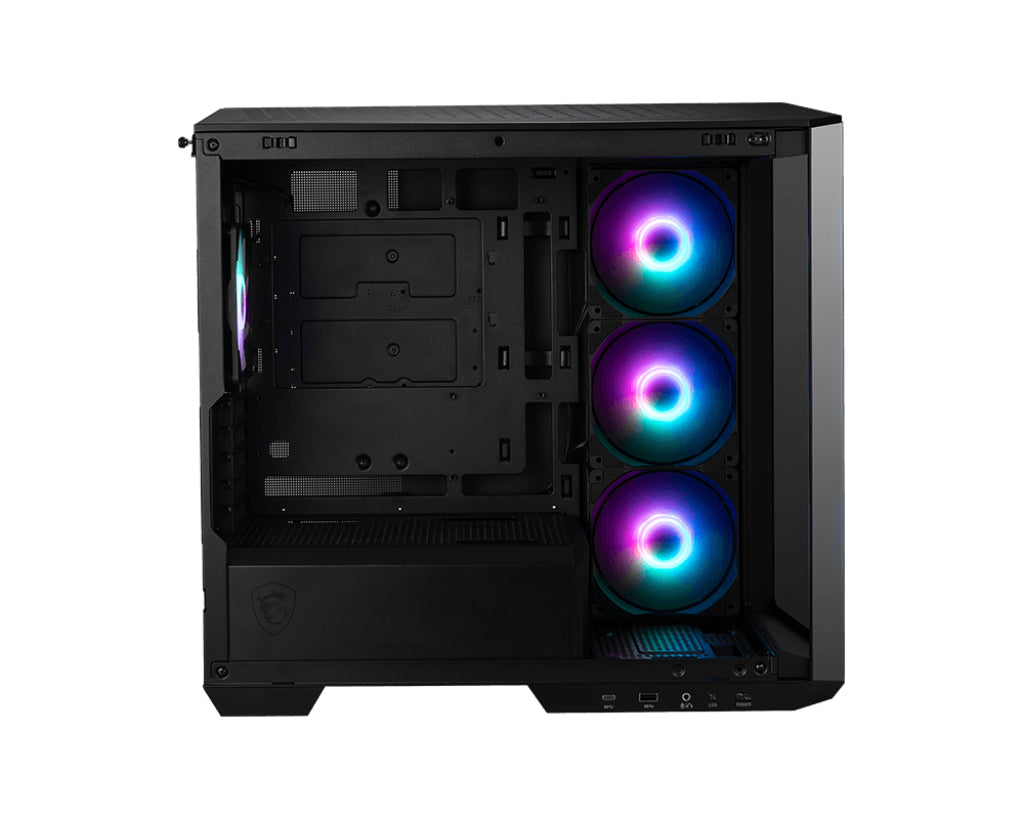 MSI MAG Pano M100R PZ Tårn mATX Ingen strømforsyning Sort