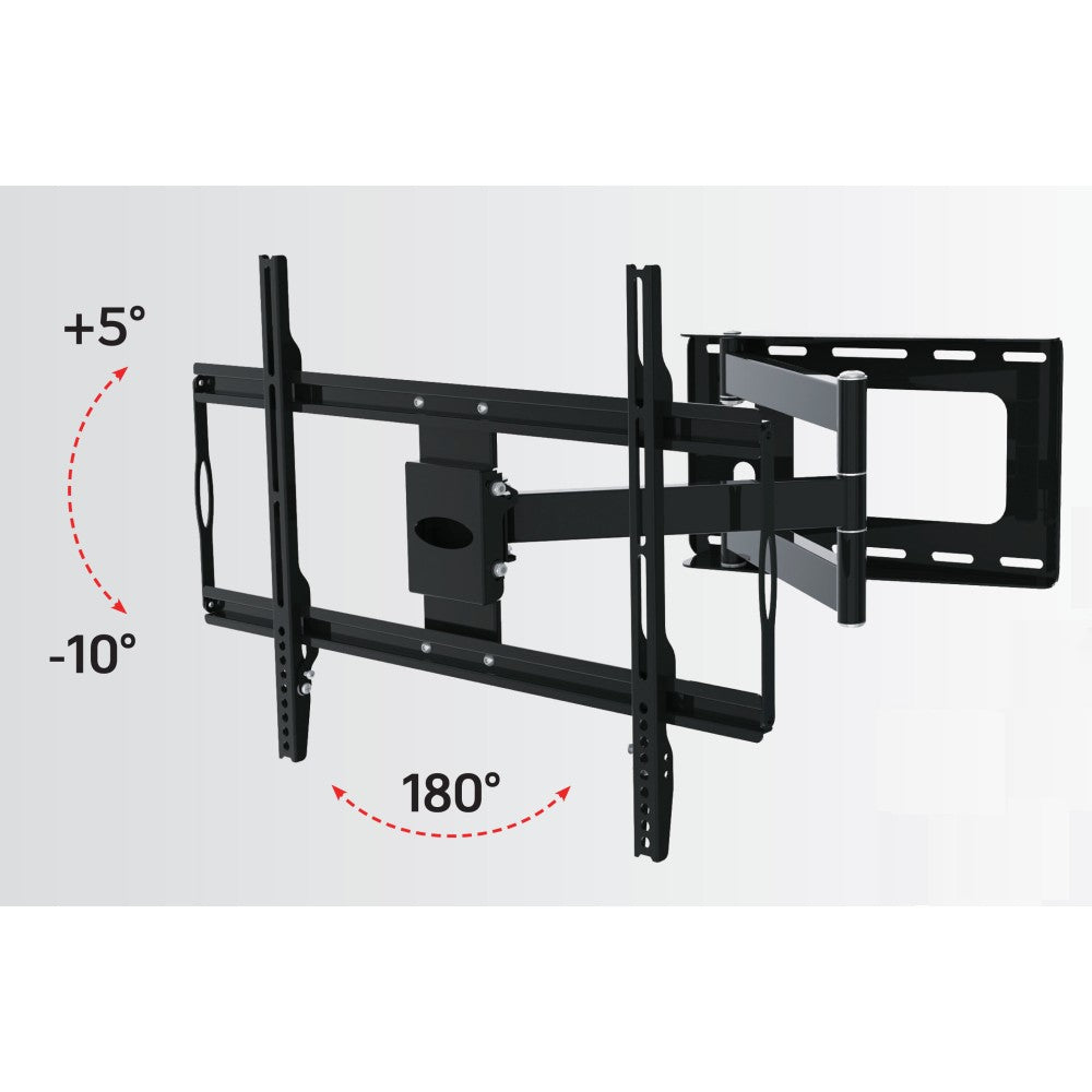 Techly ICA-PLB 23M Support Mural pour Téléviseur 81,3 cm (32") à 177,8 cm (70"), Noir