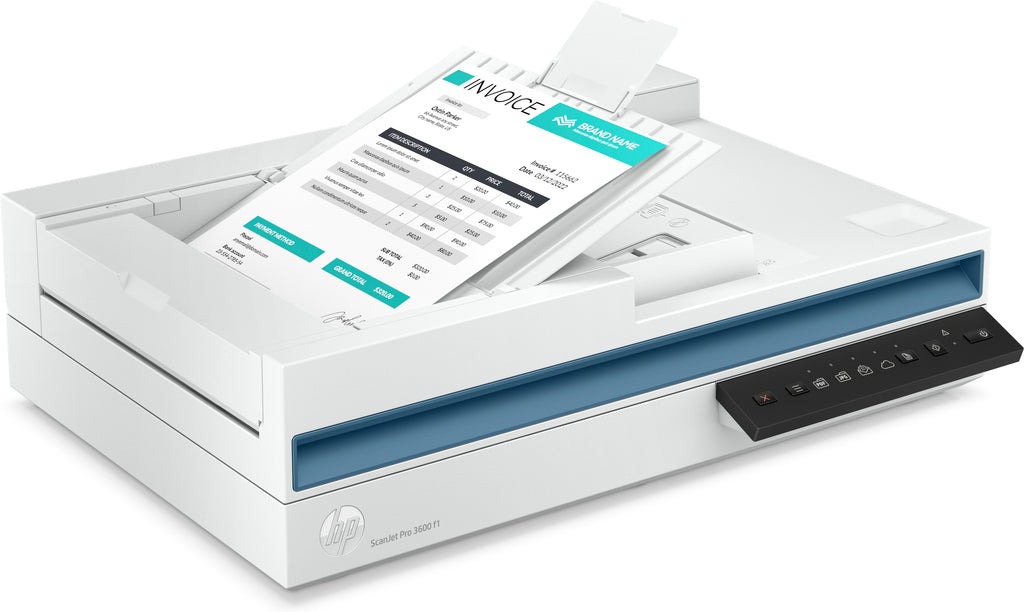 HP Scanjet Pro 3600 f1 Scanner à plat et chargeur automatique, 1200 x 1200 DPI, A4, Blanc