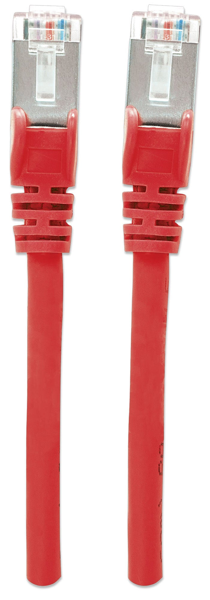 Intellinet Câble patch réseau, Cat6, 1 m, rouge, cuivre, S/FTP, LSOH/LSZH, PVC, RJ45, contacts plaqués or, anti-accroc, avec manchon, garantie à vie - vue 4