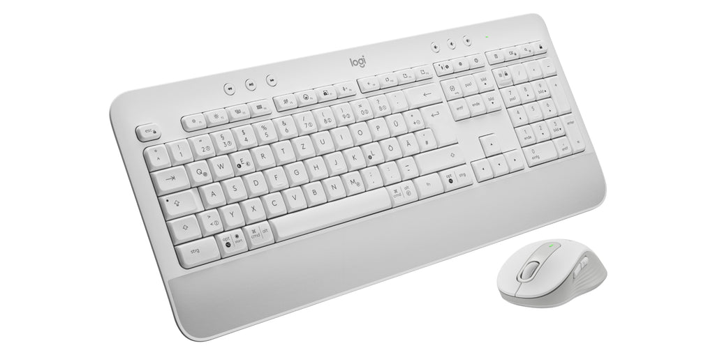 Logitech 920-011022 teclado Ratón incluido Oficina Bluetooth QWERTZ Alemán Blanco