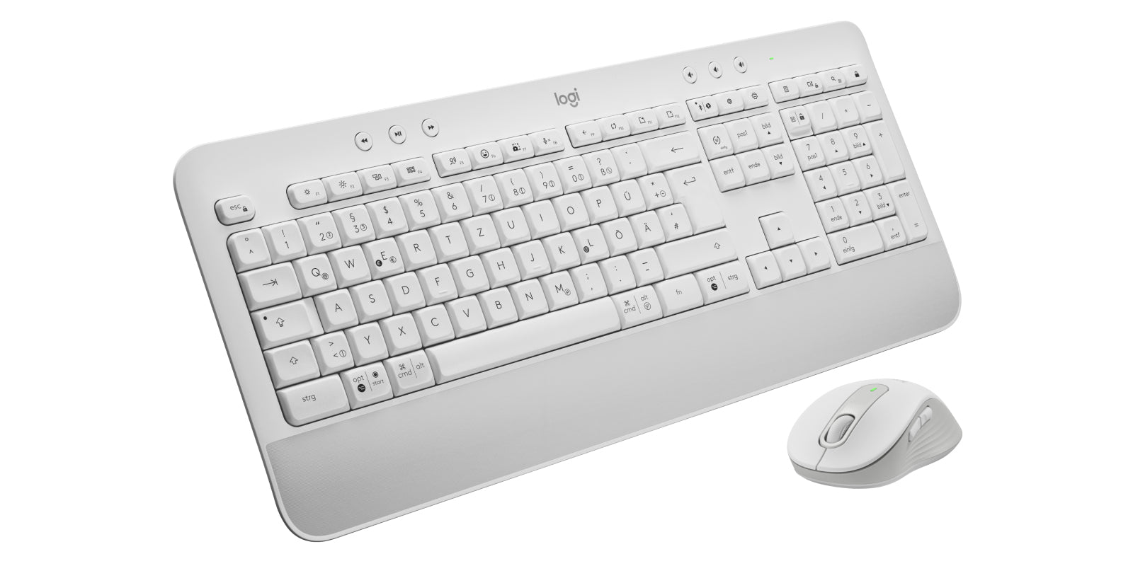 Logitech 920-011022 teclado Ratón incluido Oficina Bluetooth QWERTZ Alemán Blanco