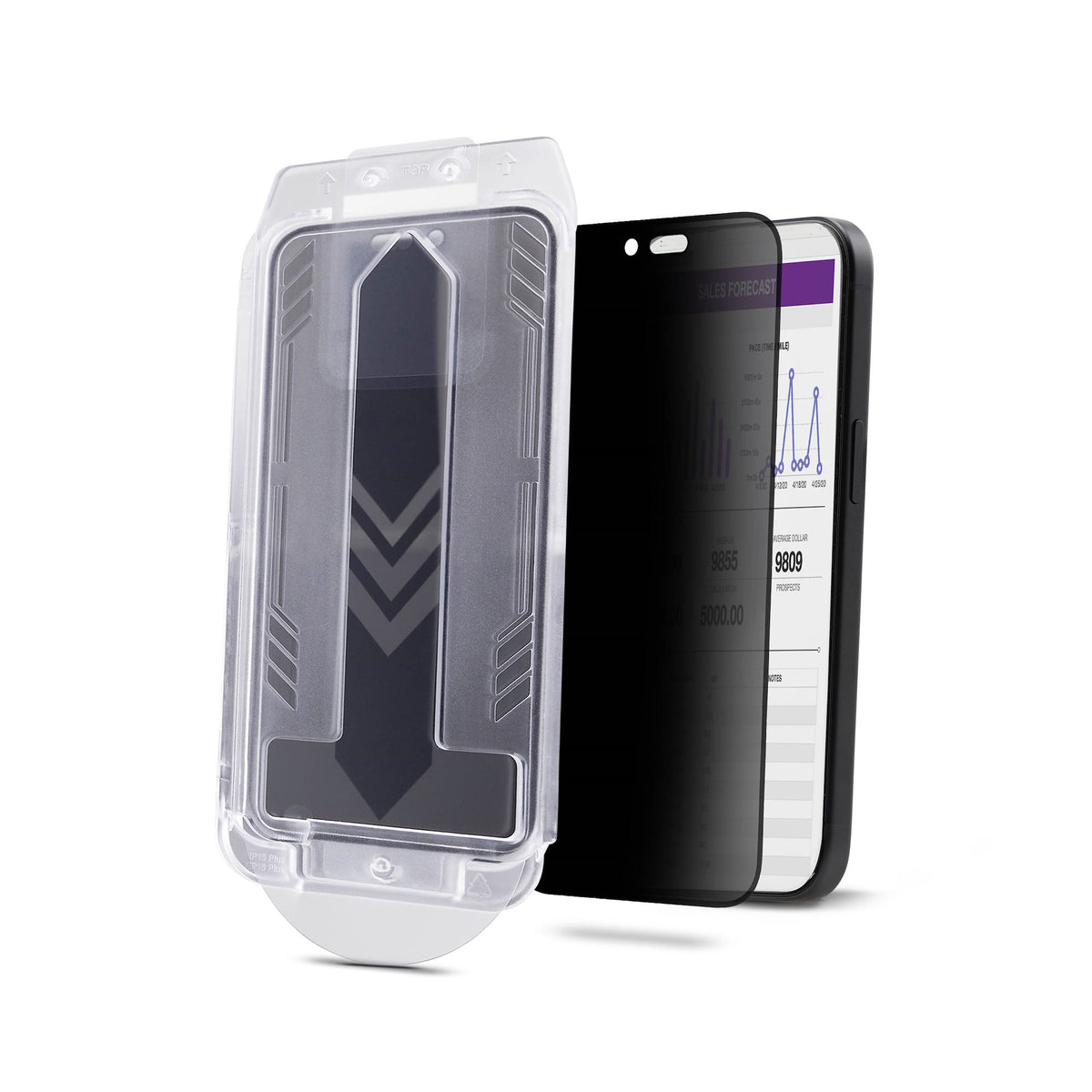 StarTech.com Filtre de Confidentialité 360° pour iPhone 16, Verre Trempé Tactile, Protection 4 Directions, TAA