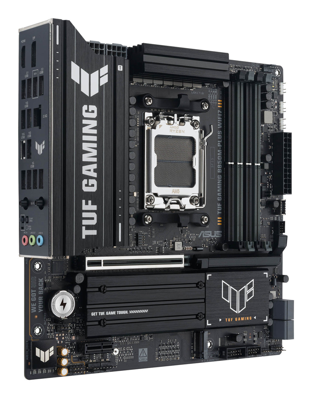 ASUS TUF GAMING B850M-PLUS WIFI7 Carte Mère AMD B850 Socket AM5 micro ATX