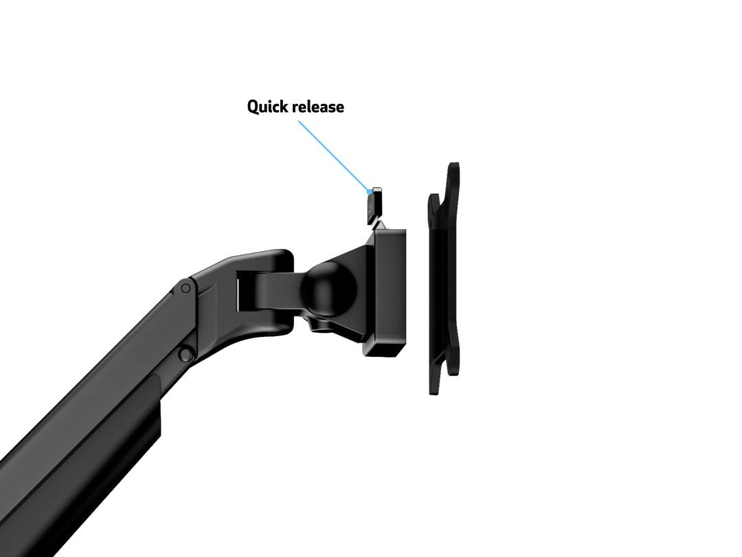 Multibrackets 2449 Support d'Écran Plat pour Bureau jusqu'à 32 pouces, Noir
