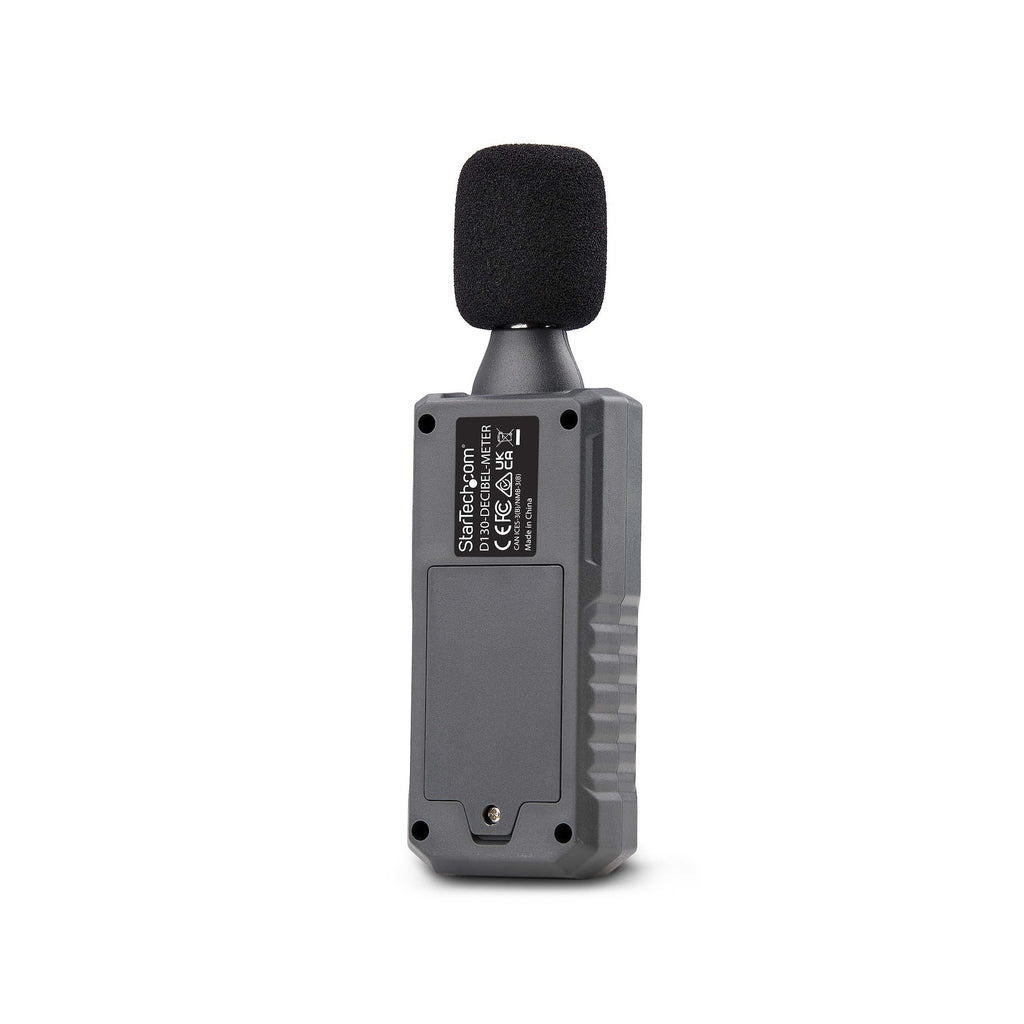 StarTech.com Sonomètre Numérique Portable avec Grand Écran LCD, Lecteur de Niveau de Bruit/Décibel pour Salle de Serveur/Bureau, Moniteur Audio, Gamme 30-130dBA, Lectures Min/Max précises